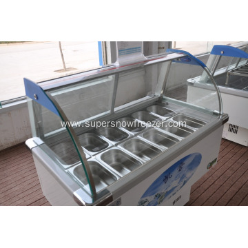 10 Pcs Stainless Pans Salad Bar Freezer